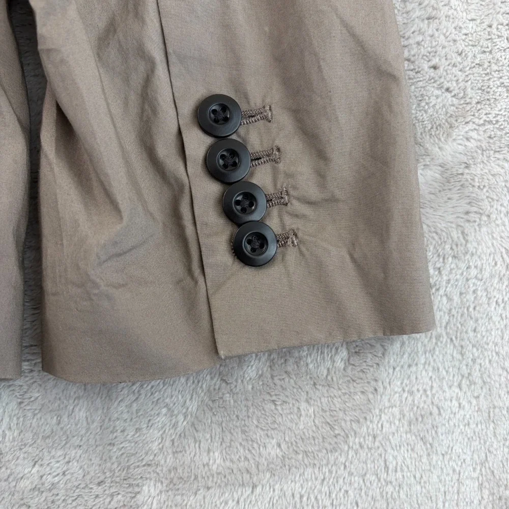 ALL SAINTS Canta Blazer Sports Coat in Brown Men 44 Cotton 2 Button Front NWOT‎